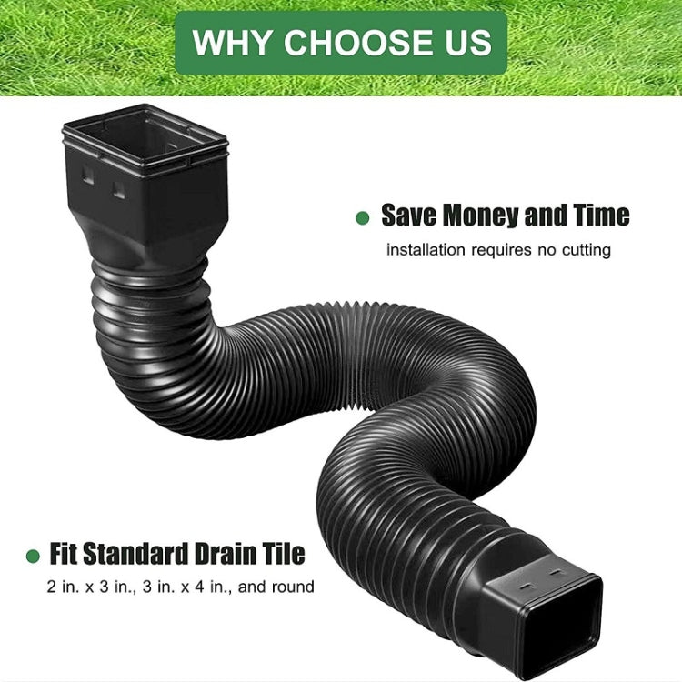 Downspout Extenders Telescoping Rain Gutter Drains