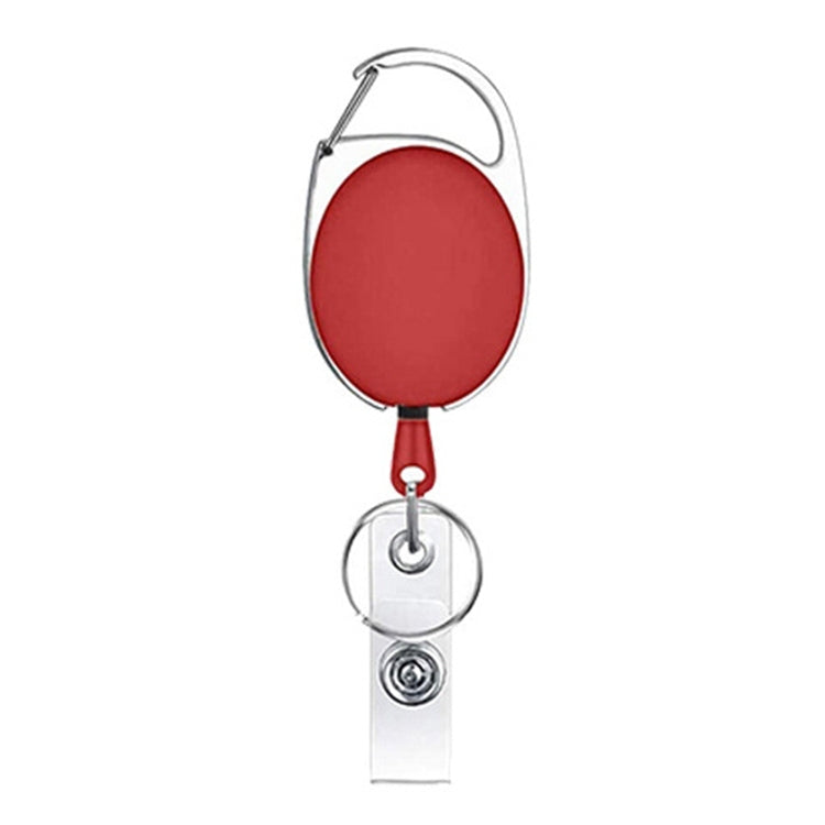3 PCS 68cm Retractable Pull Badge Reel Zinc Alloy ID Lanyard Name Tag Card Badge Holder