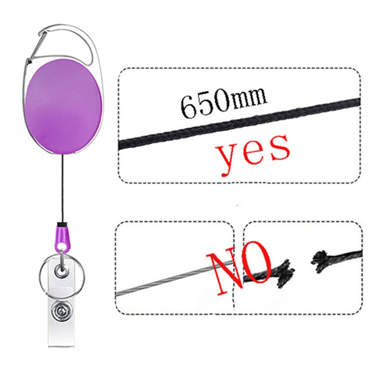 3 PCS 68cm Retractable Pull Badge Reel Zinc Alloy ID Lanyard Name Tag Card Badge Holder
