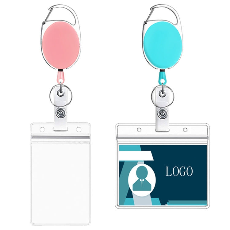 3 PCS 68cm Retractable Pull Badge Reel Zinc Alloy ID Lanyard Name Tag Card Badge Holder