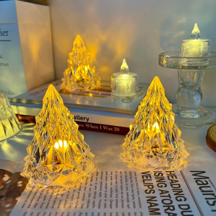 Christmas Tree Crystal Lights Iceberg Night Lights(Warm Light)