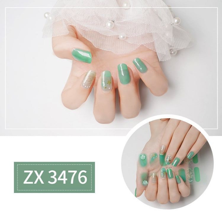 2 PCS Nail Polish Film Bronzing Nail Stickers