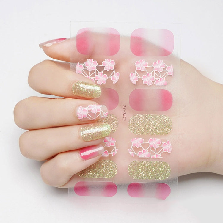 2 PCS Nail Polish Film Bronzing Nail Stickers