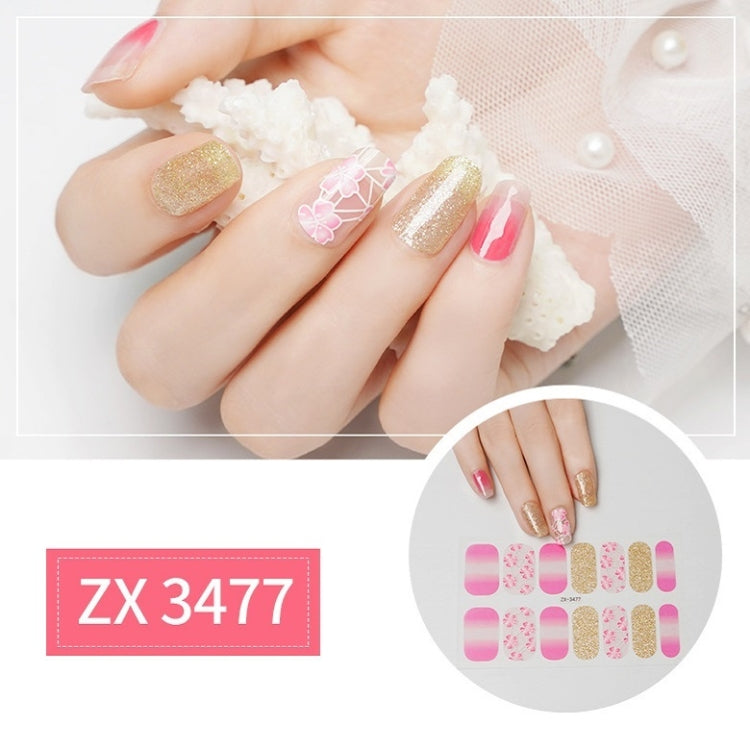 2 PCS Nail Polish Film Bronzing Nail Stickers