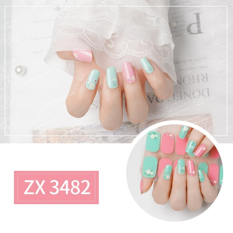 2 PCS Nail Polish Film Bronzing Nail Stickers