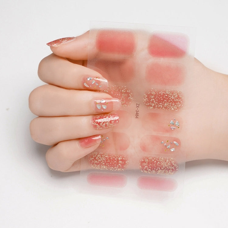 2 PCS Nail Polish Film Bronzing Nail Stickers
