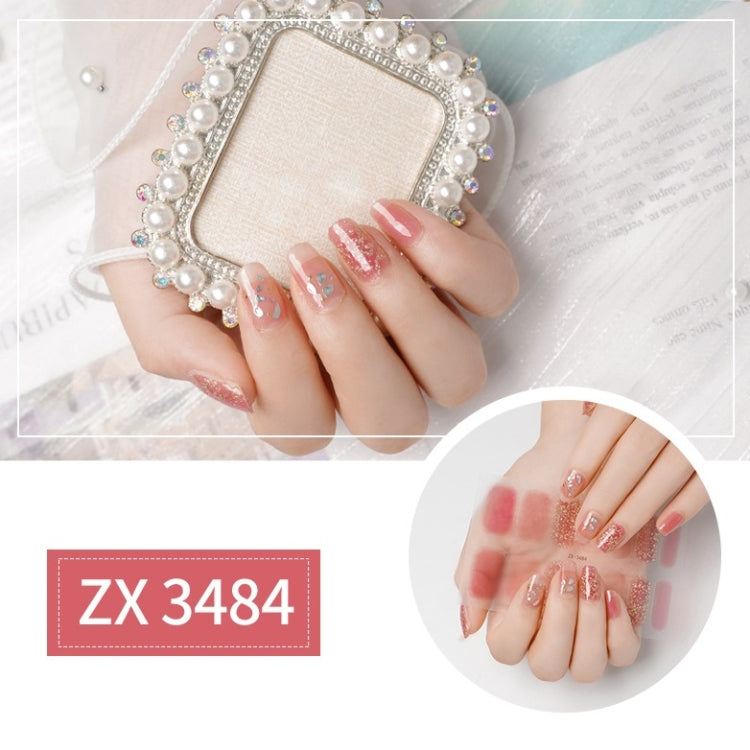 2 PCS Nail Polish Film Bronzing Nail Stickers