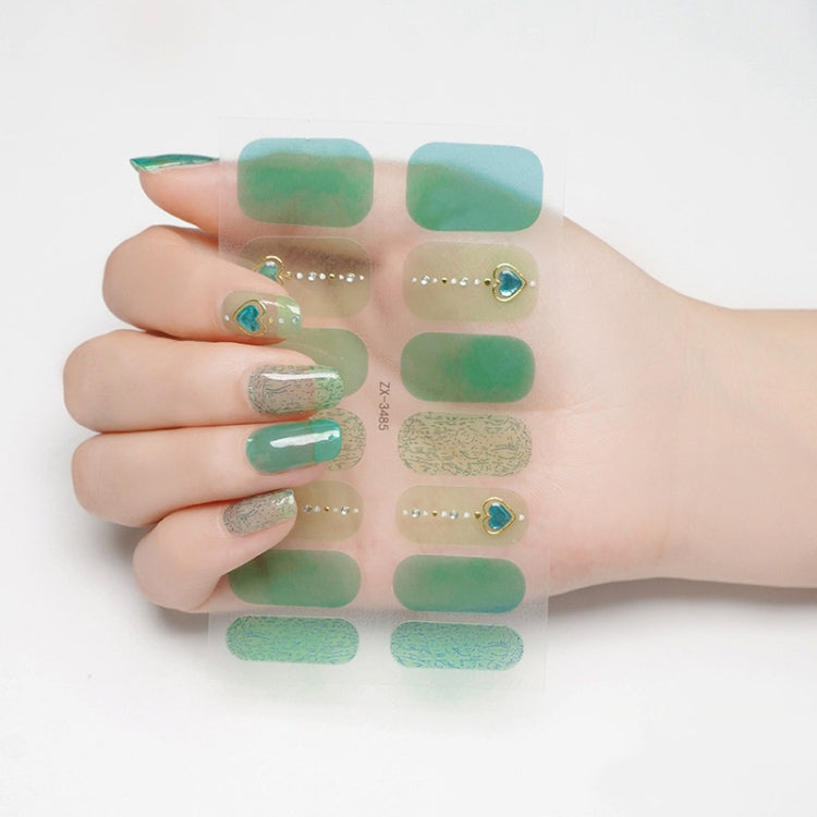 2 PCS Nail Polish Film Bronzing Nail Stickers