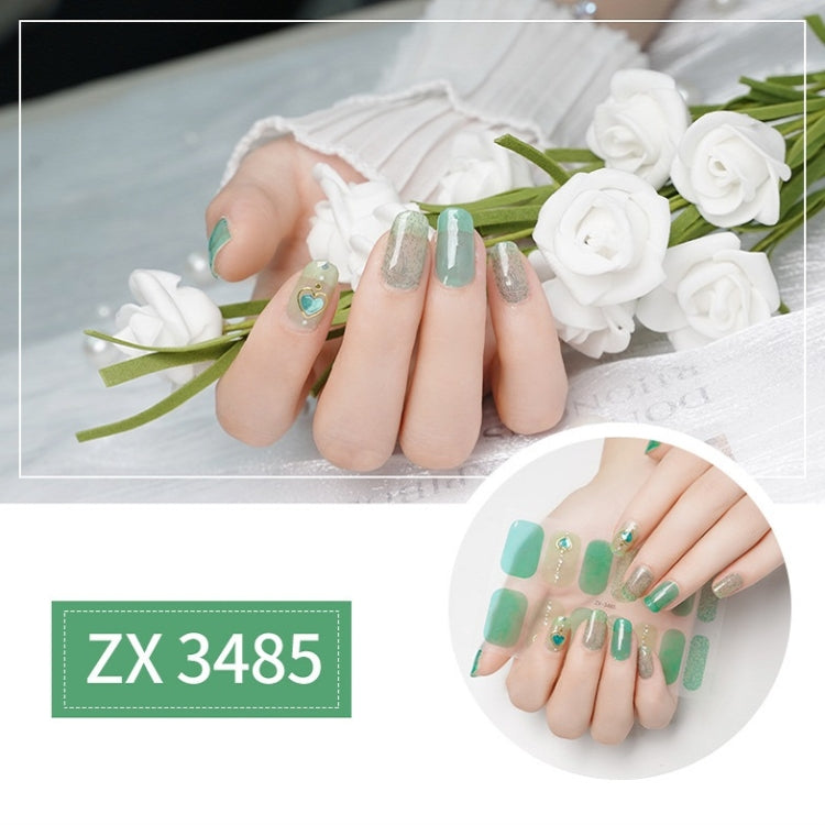 2 PCS Nail Polish Film Bronzing Nail Stickers