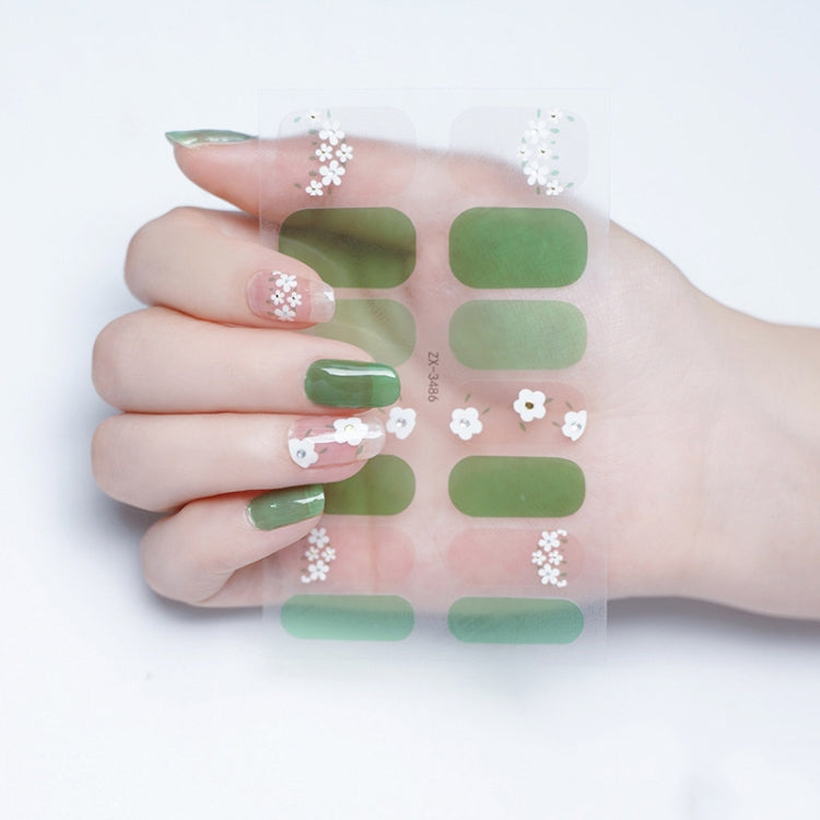 2 PCS Nail Polish Film Bronzing Nail Stickers
