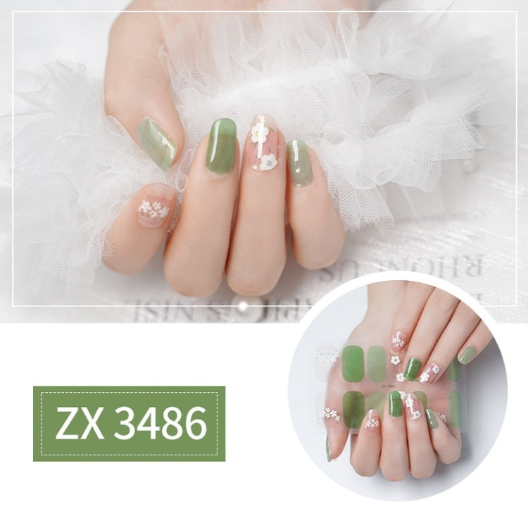 2 PCS Nail Polish Film Bronzing Nail Stickers