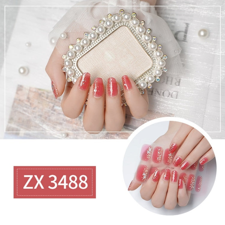 2 PCS Nail Polish Film Bronzing Nail Stickers