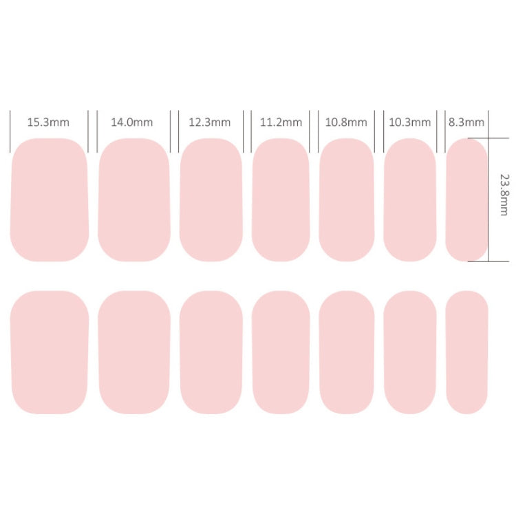 2 PCS Nail Polish Film Bronzing Nail Stickers