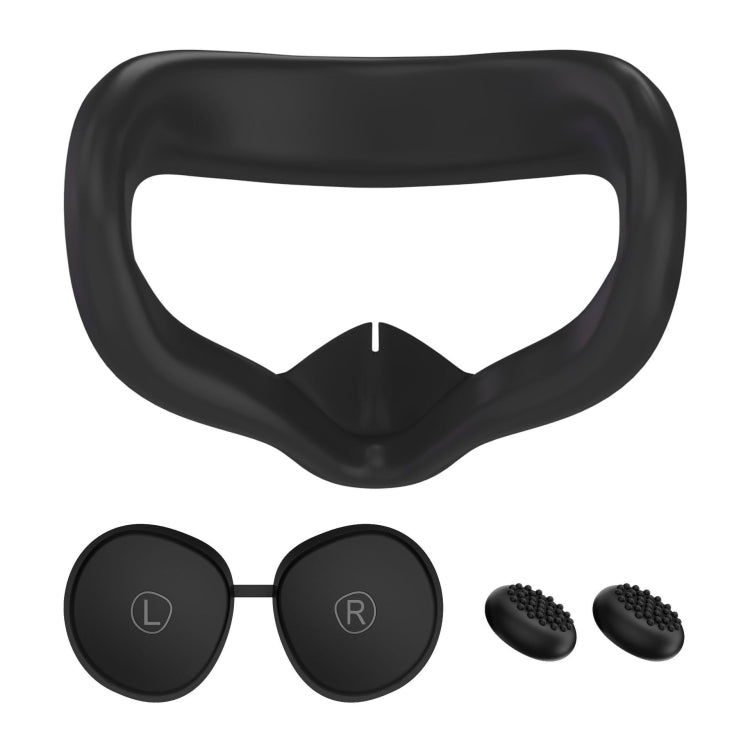 VR Silicone Eye Mask+Lens Protective Cover+Joystick Hat, For Oculus Quest 2