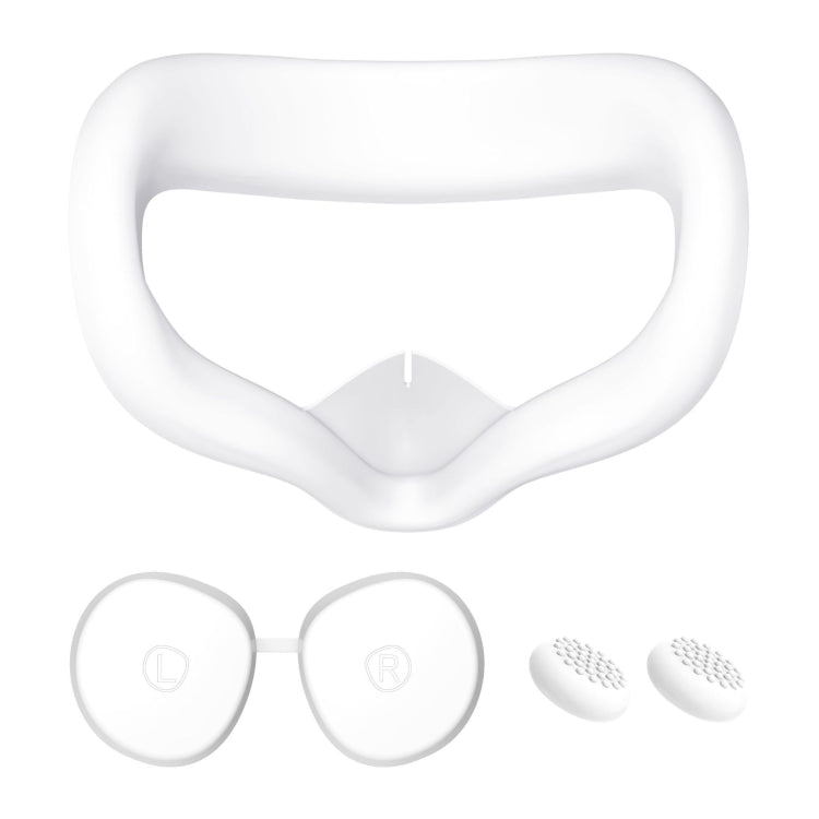 VR Silicone Eye Mask+Lens Protective Cover+Joystick Hat, For Oculus Quest 2