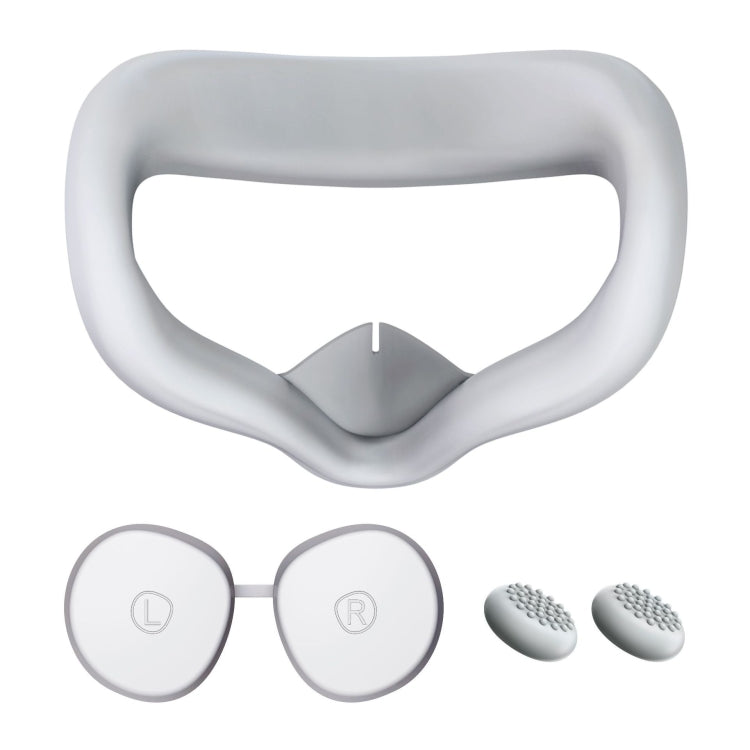 VR Silicone Eye Mask+Lens Protective Cover+Joystick Hat, For Oculus Quest 2