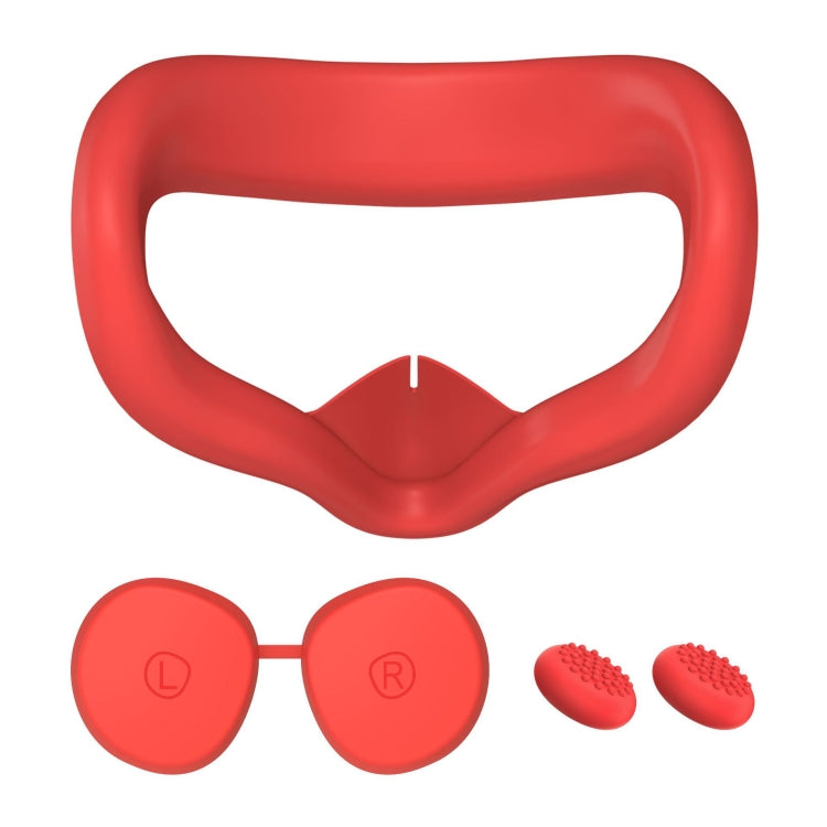 VR Silicone Eye Mask+Lens Protective Cover+Joystick Hat, For Oculus Quest 2