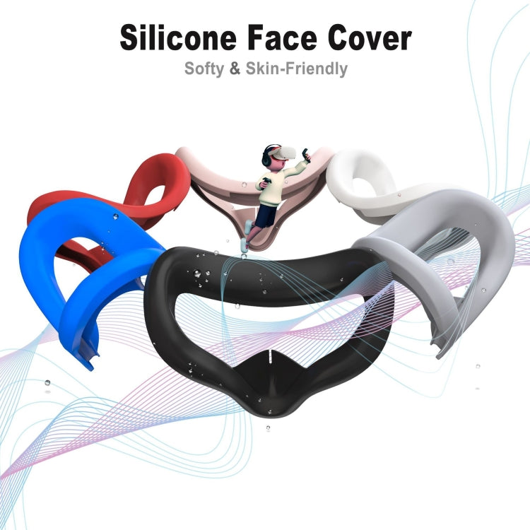 VR Silicone Eye Mask+Lens Protective Cover+Joystick Hat, For Oculus Quest 2