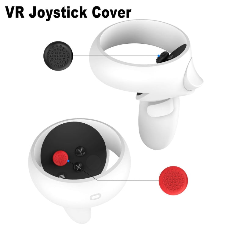 VR Silicone Eye Mask+Lens Protective Cover+Joystick Hat, For Oculus Quest 2