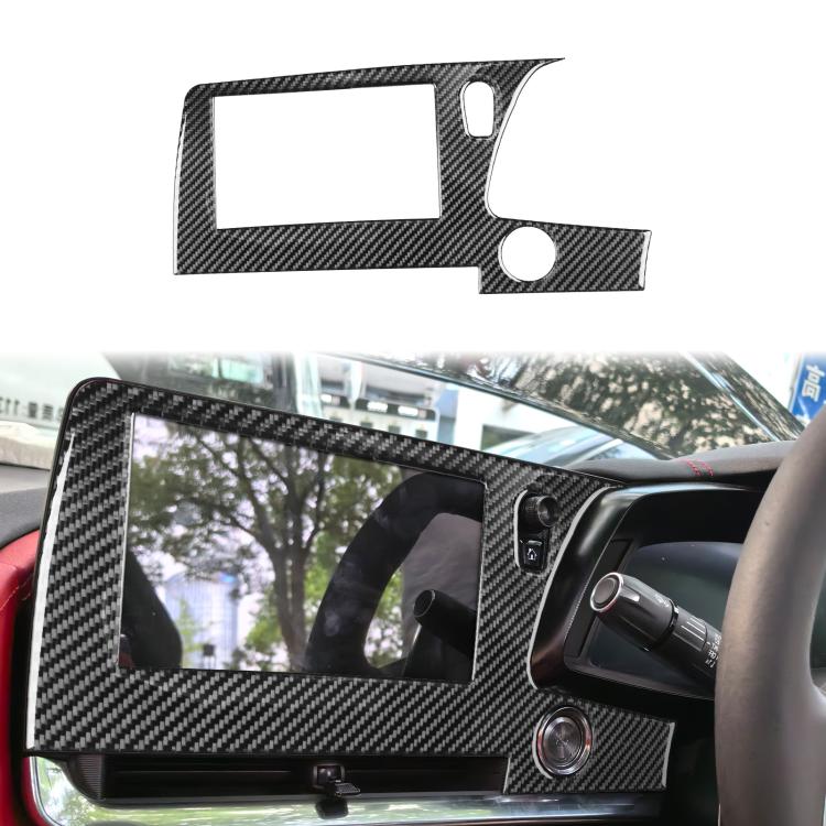For Chevrolet Corvette C8 Right-Hand Drive Central Control Screen Frame Sticker - Black