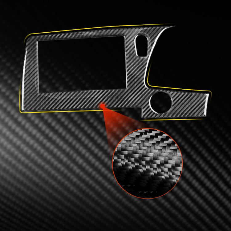 For Chevrolet Corvette C8 Right-Hand Drive Central Control Screen Frame Sticker - Black