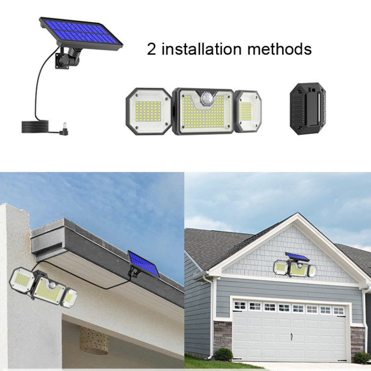 Solar Human Body Sensor Light LED Outdoor Waterproof Garden Light, Style: Split 226LED