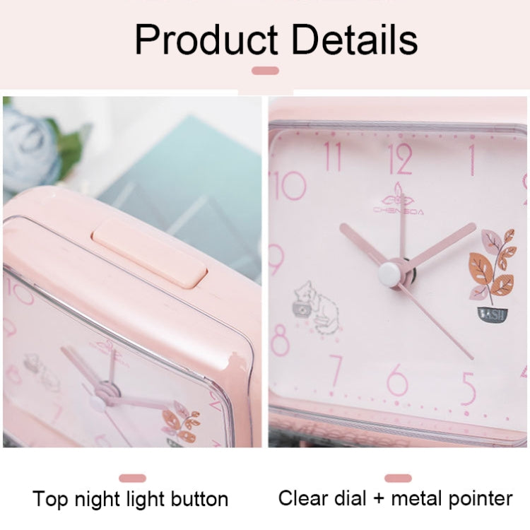 Cute Children Small Alarm Clock Bedside Night Light Clock