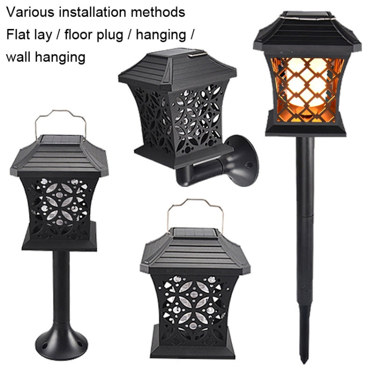 Solar Retro Simulation Flame Lamp Outdoor Suspension Places Inserted Garden Landscape Lamp