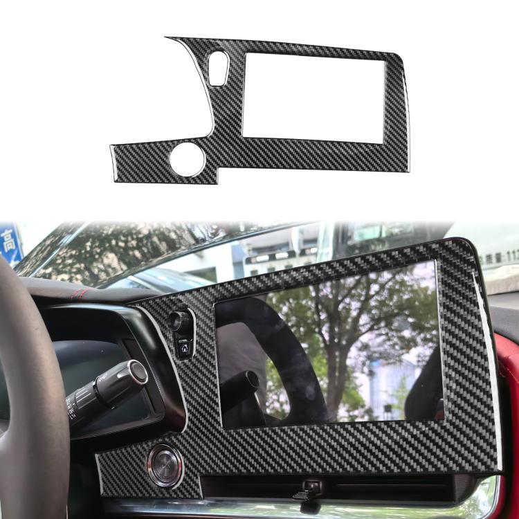 For Chevrolet Corvette C8 Left-Hand Drive Central Control Screen Frame Sticker - Black