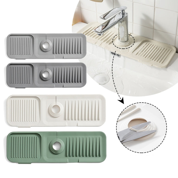 Faucet Silicone Draining Mat Anti-splash Kitchen Sink Non-slip Soap Mat, Size: Large
