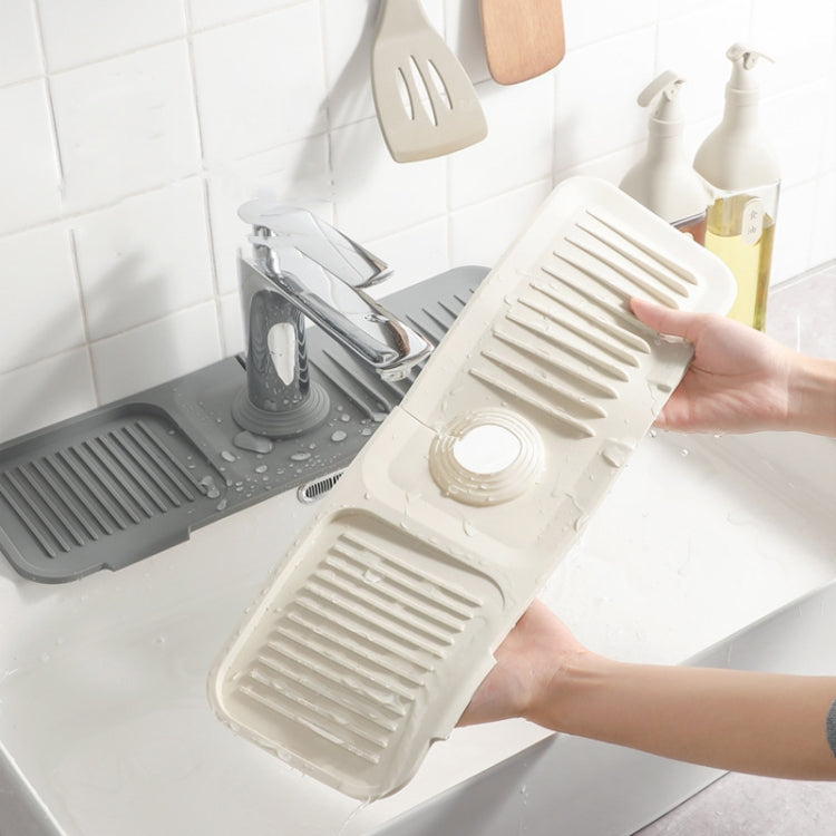 Faucet Silicone Draining Mat Anti-splash Kitchen Sink Non-slip Soap Mat, Size: Large