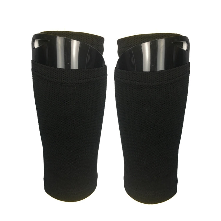 Football Shin Pads + Socks Sports Protective Equipment, Color: Black (L)