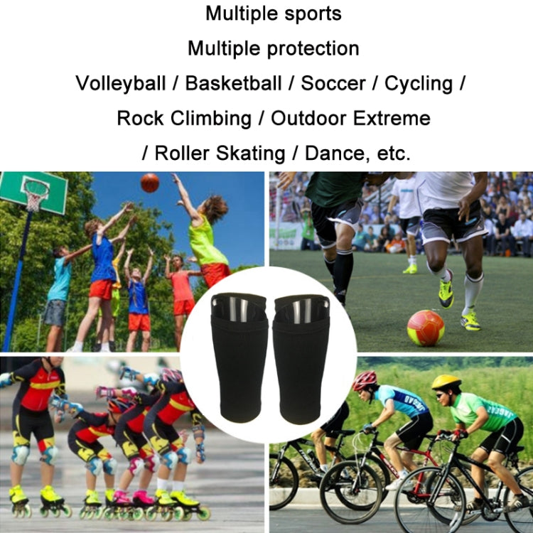 Football Shin Pads + Socks Sports Protective Equipment, Color: Fluorescent Green (L)