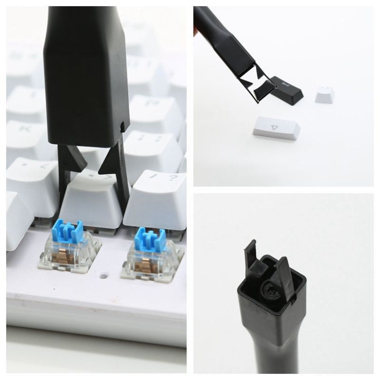 Keycap Puller ABS Plastic Keycap Remover Switch Extractor Tool(Black)