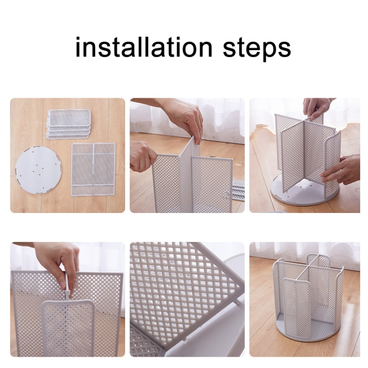 Desktop Rotary Grid Disposable Paper Cup Storage Rack
