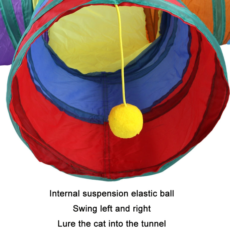 Cat Intelligence Rainbow Collapsible Runway Pet Supplies, Color: B15101