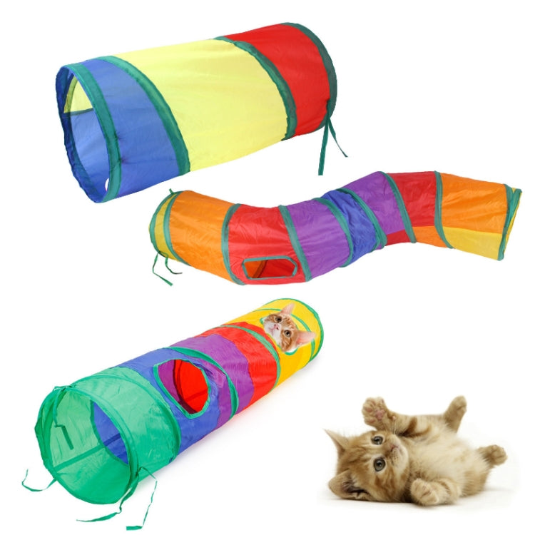 Cat Intelligence Rainbow Collapsible Runway Pet Supplies, Color: B15101