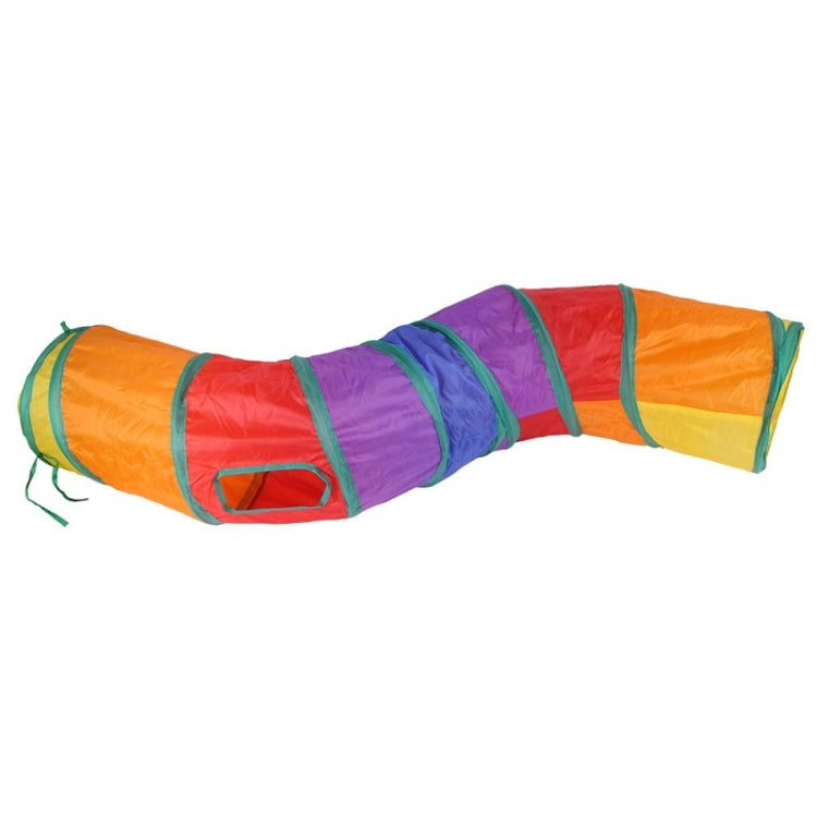 Cat Intelligence Rainbow Collapsible Runway Pet Supplies, Color: B18405