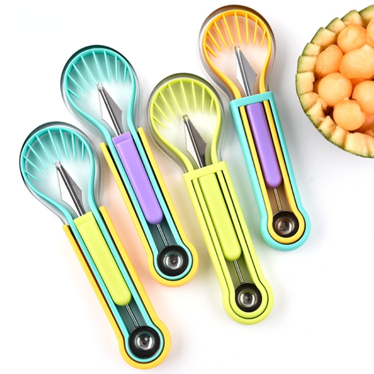 2 PCS 3 In 1 Fruit Digger Fruit Platter Carving Knife