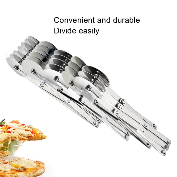 Stainless Steel Retractable Multipurpose Pizza Knife, Style: 6 Wheels