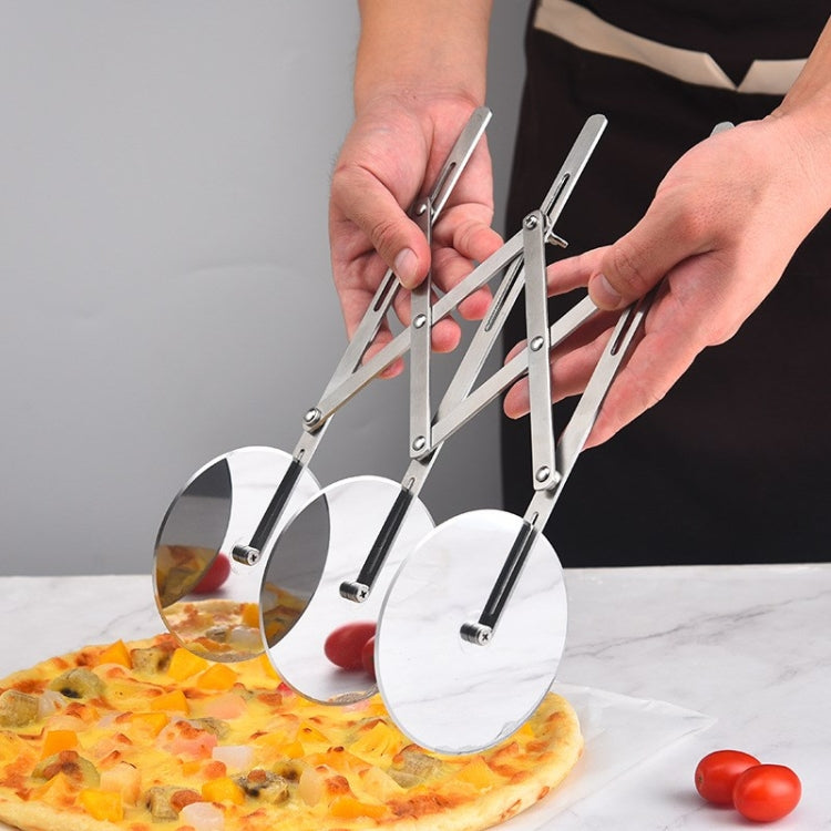 Stainless Steel Retractable Multipurpose Pizza Knife, Style: 6 Wheels