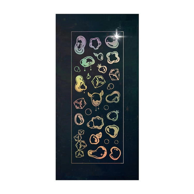 10 PCS Hot Stamping Laser Cartoon Animal Sticker Decoration Hand Account Material