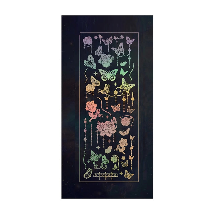 10 PCS Hot Stamping Laser Cartoon Animal Sticker Decoration Hand Account Material