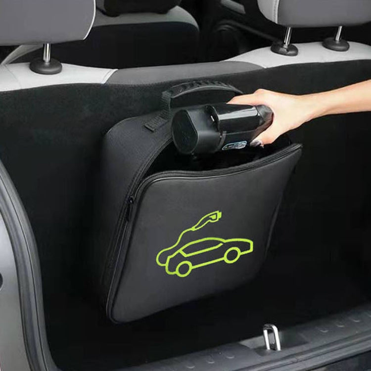 Car Charging Cable Storage Bag Carry Bag For Electric Vehicle Charger Plugs,Spec: Round Without Logo
