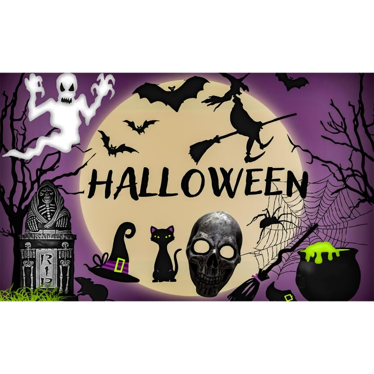 Halloween Spider Balloon Chain+Background Cloth Decoration Set(Set)