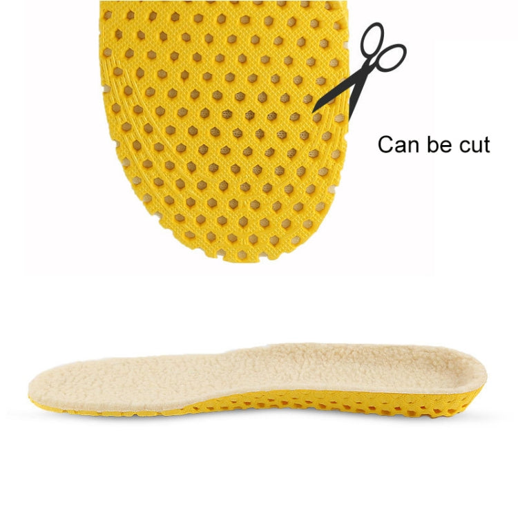 Imitation Lamb Wool Thickened Invisible Thermal Insole, Size: