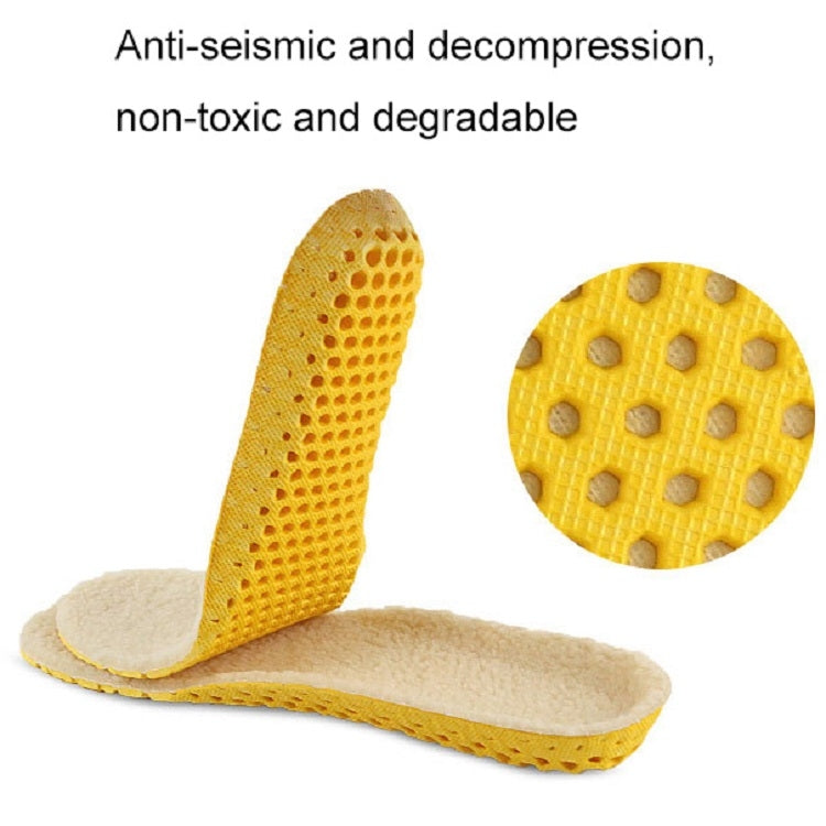 Imitation Lamb Wool Thickened Invisible Thermal Insole, Size:
