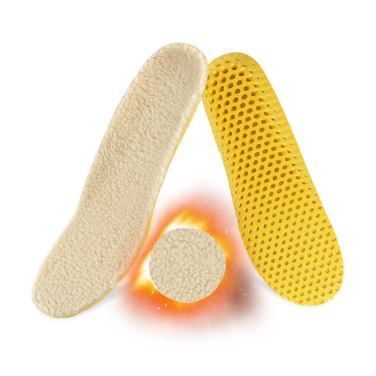Imitation Lamb Wool Thickened Invisible Thermal Insole, Size: