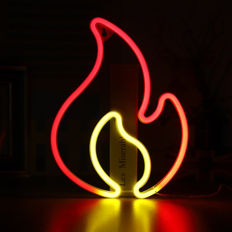 NHD-HY-01 USB Neon LED Flame Shape Party Decorative Lights