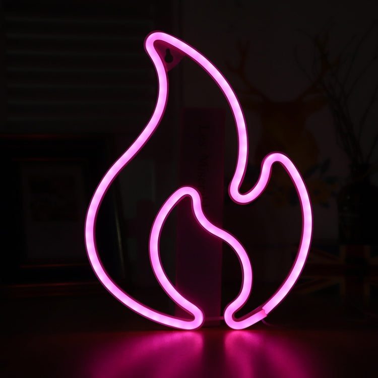 NHD-HY-01 USB Neon LED Flame Shape Party Decorative Lights